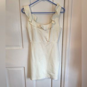 White mini dress
